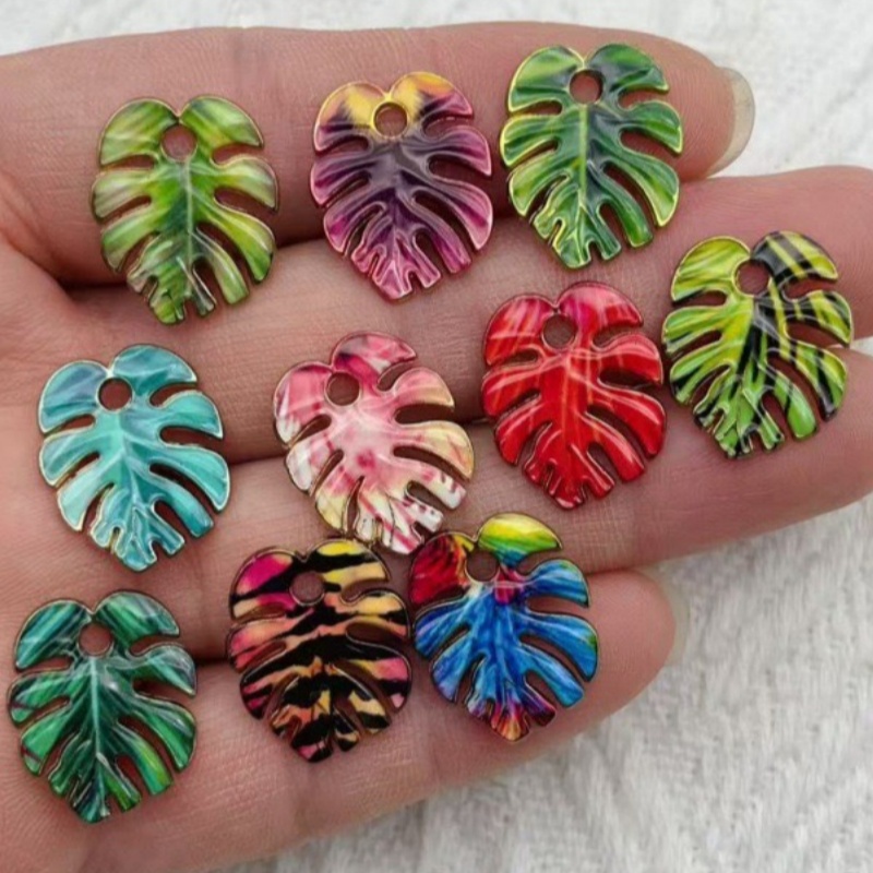 Backpacks - 10 stuks legering druppelolie simulatie blad